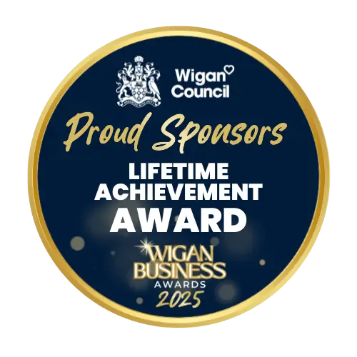 Wigan Council Wigan Business Awards Lifetime Achievement award sponsor