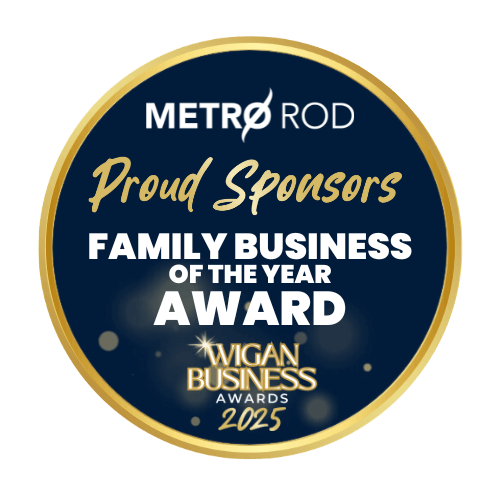 Wigan Business Awards Family Business of the Year Award sponsors Metro Rod