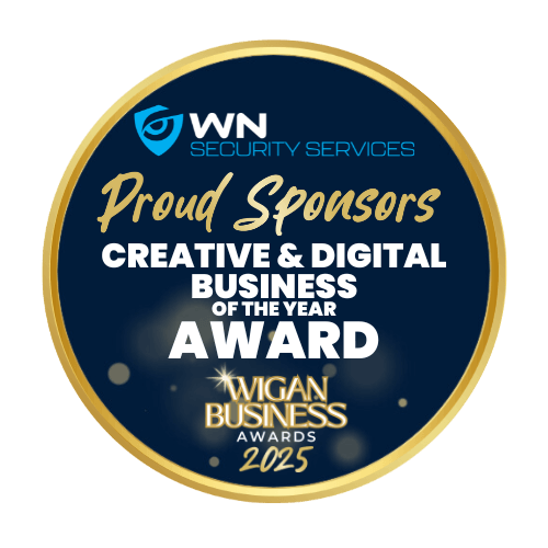 WN Security Services sponsors of Wigan Business Awards Creative & Digital Business of the Year Award category