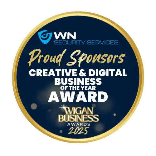 WN Security Services sponsors of Wigan Business Awards Creative & Digital Business of the Year Award category