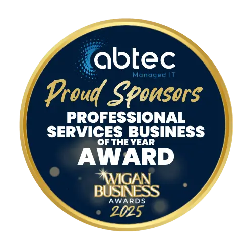 abtec Managed IT sponsors of Wigan Business Awards Professional Services Business of the Year Award category