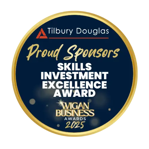 Tilbury Douglas, Skills Investment Excellence Award Sponsors at Wigan Business Awards
