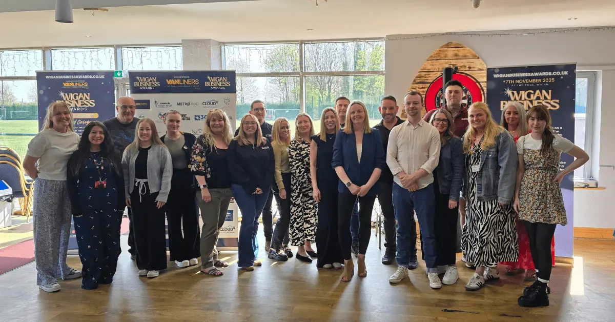 Large group of people posing for a photo
