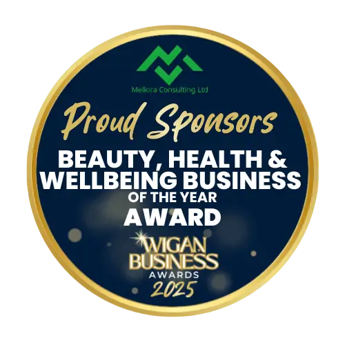Wigan Business Awards Beauty Health and Wellbeing Business of the Year Award Sponsors Meliora Consulting Ltd