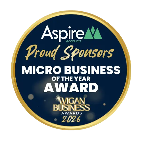 Wigan Business Awards Micro Business of the Year Award sponsors, Aspire Accounts