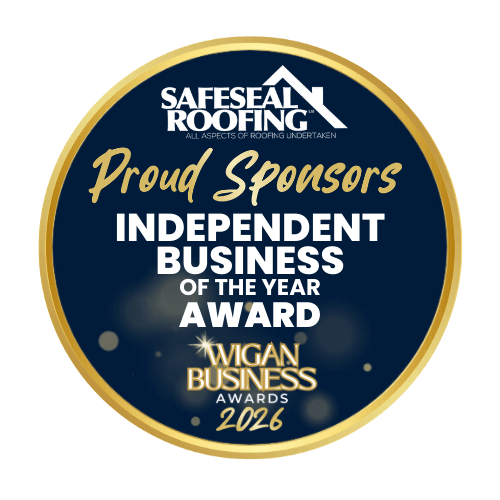 Wigan Business Awards Independent Business of the Year sponsor, Safeseal Roofing Ltd